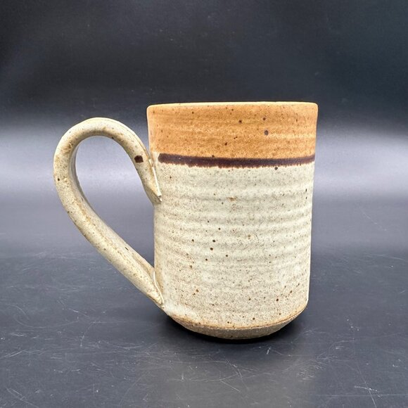 Hanselmann Art Pottery Rustic Handmade Mug Stoneware Coffee Cup New Mexico Beige - Picture 4 of 11